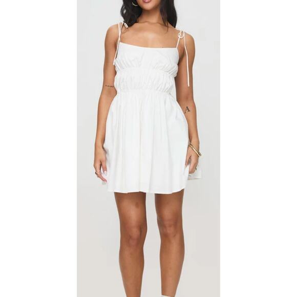 NWT Princess JACKSONNE MINI DRESS WHITE size 2 - Picture 1 of 8